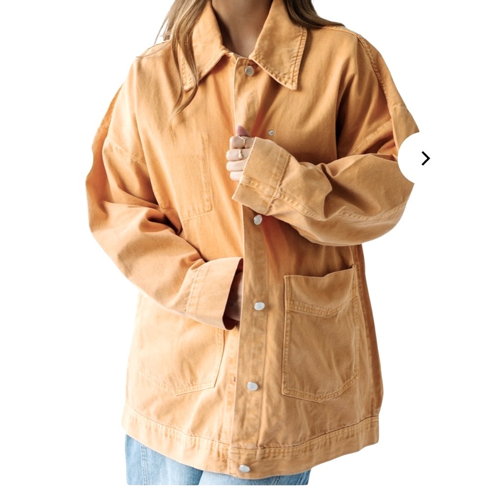 Free People: We The‎ Free Avery  Canvas Jacket in Flax - Picture 2 of 6